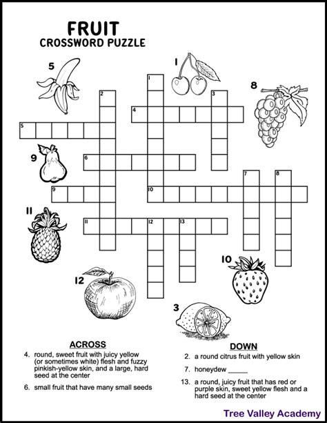 fruit crossword clue